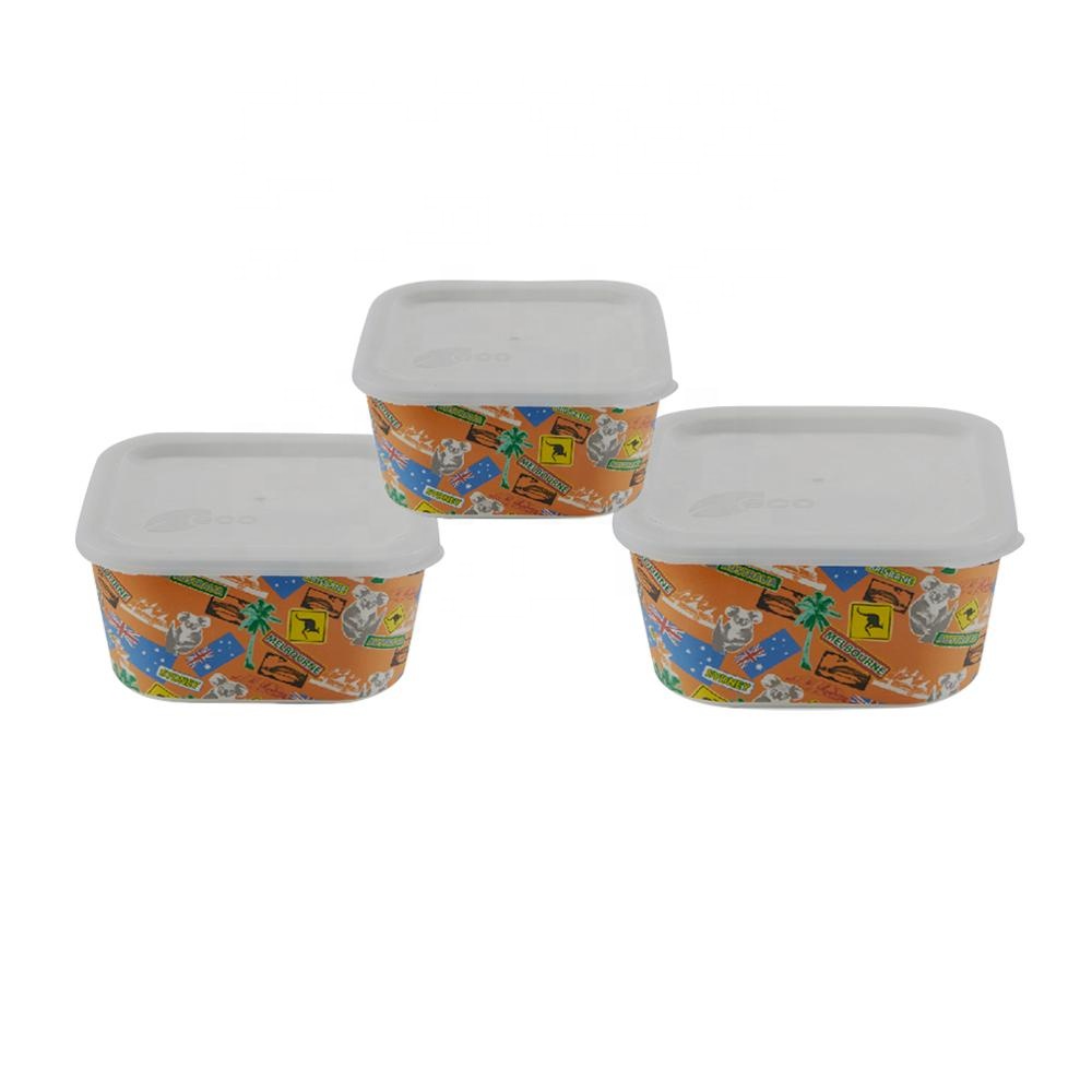 2021 Wholesale cheap 6 inch melamine bowl with lid food plastic bowl with lid for kitchen