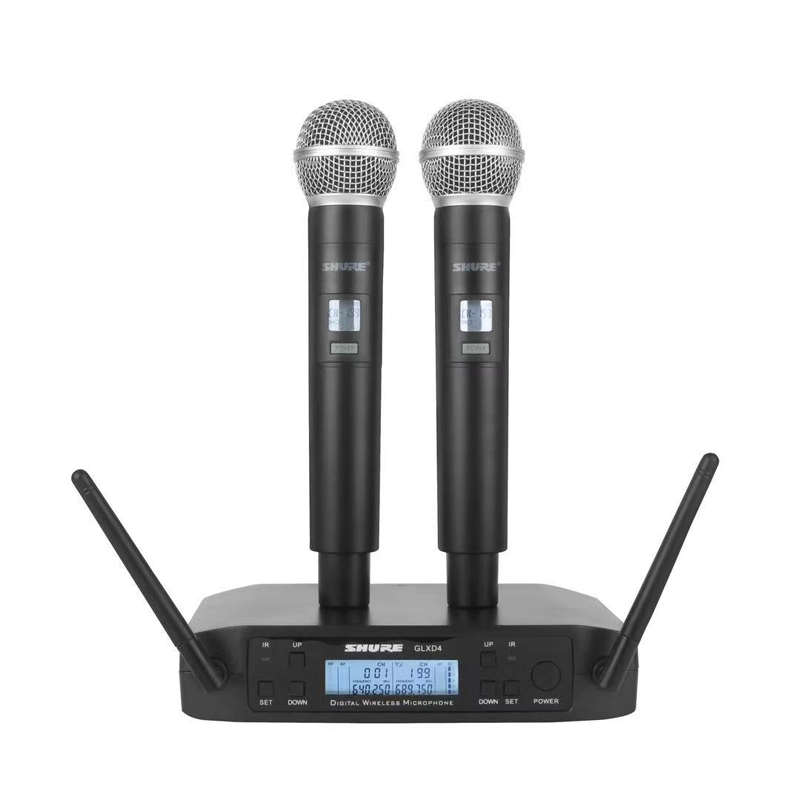 Микрофон SHURE GLXD4 беспроводной профессиональный, Ручной FM-микрофон для сцены