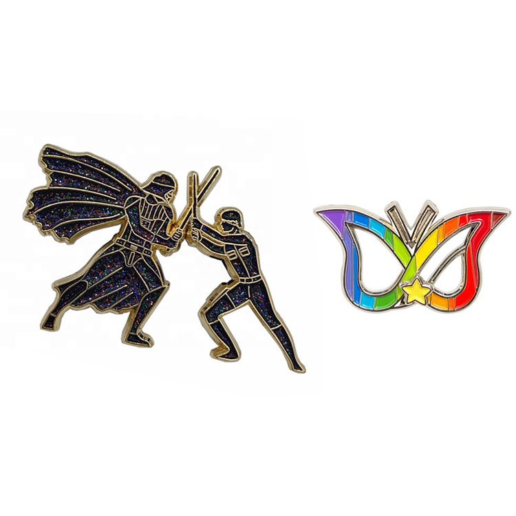 Manufacturers China The Metal Badge In The Shape Of Black High-heeled shoes Is An Advanced design