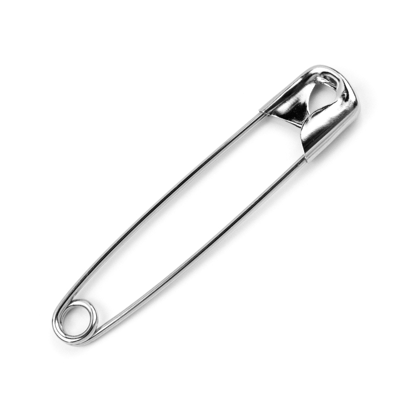 New design wholesale cheap steel coloured standard laundry safety pin