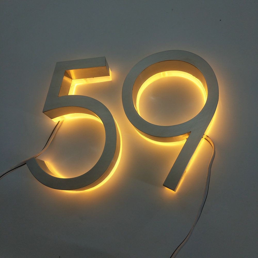 Drop Shipping Painted laser cutting Customized Seamless welding stick on wall metal alphabet letters logo for decoration