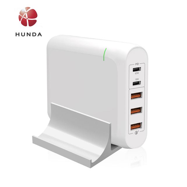 USB C зарядное устройство PD 150W 5-с одним портом, Настольная USB зарядная станция зарядного устройства с двойной 100 Вт Мощность доставки порт для ноутбуков