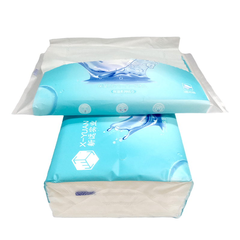 Customized 3 ply home office soft nose facial body cleaning lotion tissue moist soft tissue