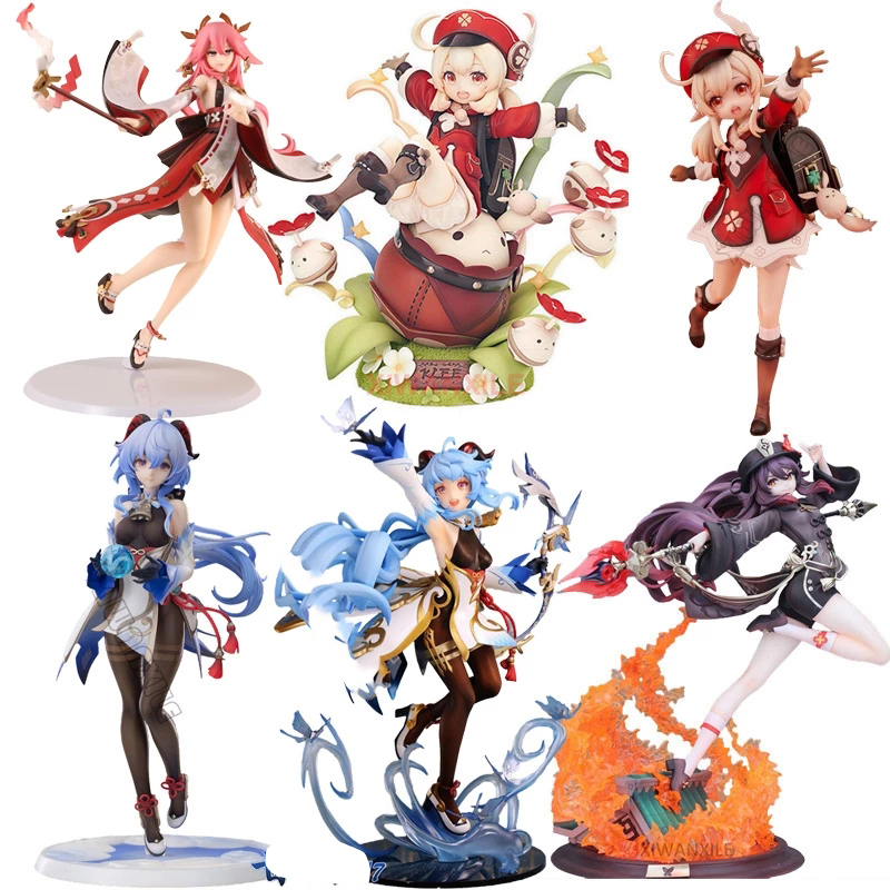 Популярная игра популярный Genshin Impact Gan Yu Yae Miko Kamisato Ayaka Zhong Li Kawaii фигурки персонажей игры Коллекционные аниме фигурки