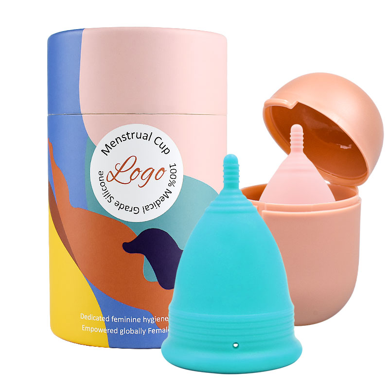 Wholesale Customizable 100% Medical Grade Silicone Lady Reusable Menstruation Cup Kit Period Menstrual Cup