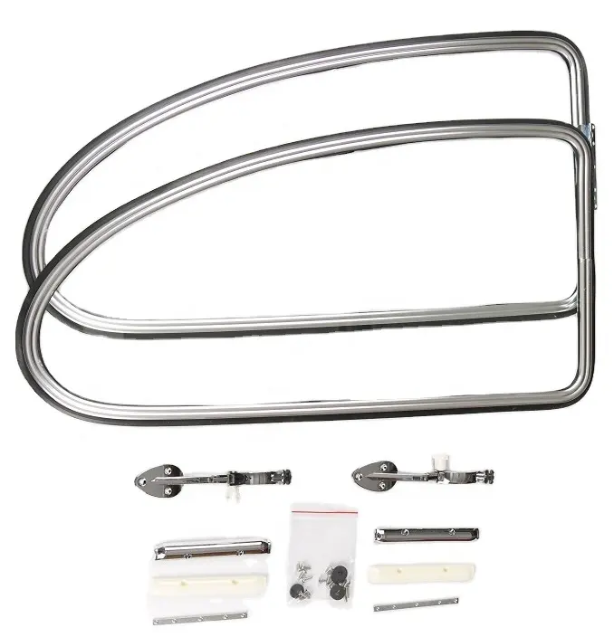 Rear Popout Window Complete Kit Compatible with VW Type 1 Beetle/Bug 1965-1977