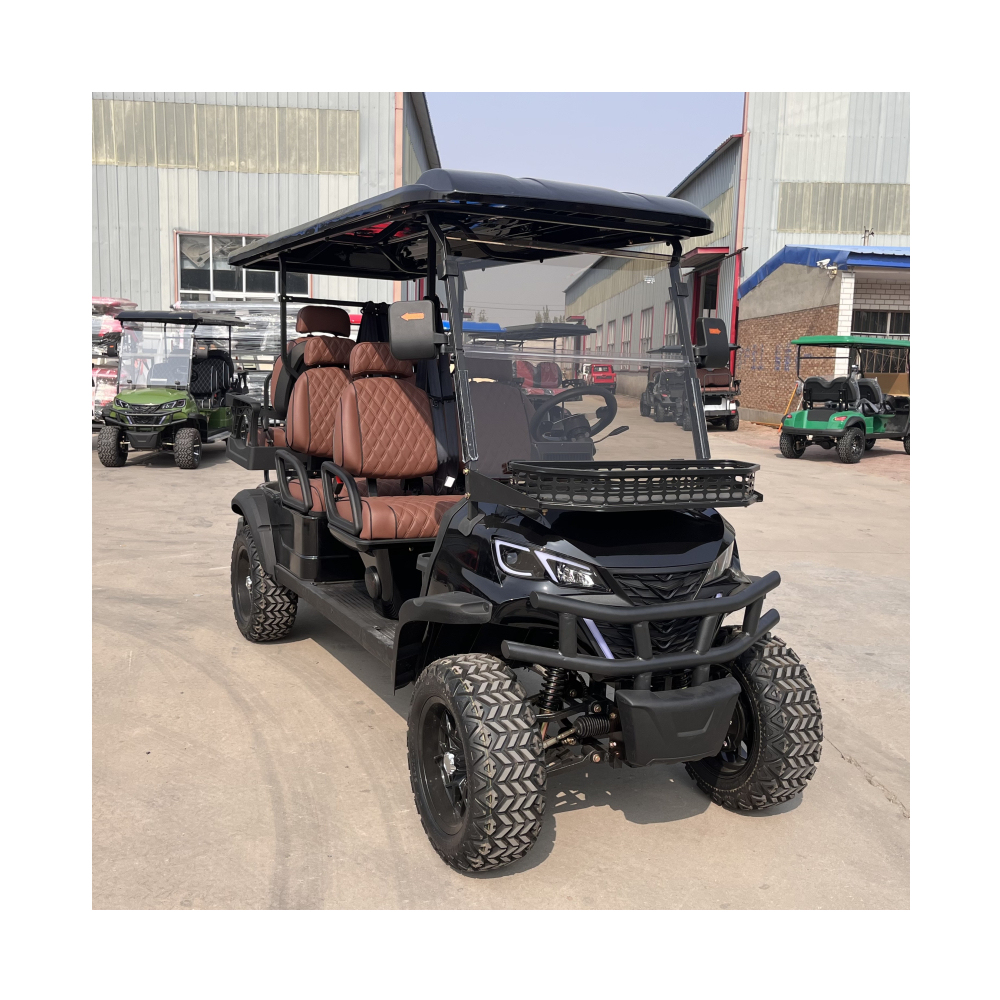 New 2+2/4 Seat Electric Golf Cart/Buggy Lithium Battery System CE Certified Golf Course 90km Driving Mileage Equipped Tail