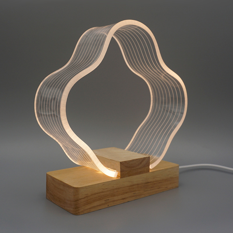 Bedroom Bedside LED Lamp modern Living room Bedroom room Table Lamp Rechargeable Acrylic Night Light