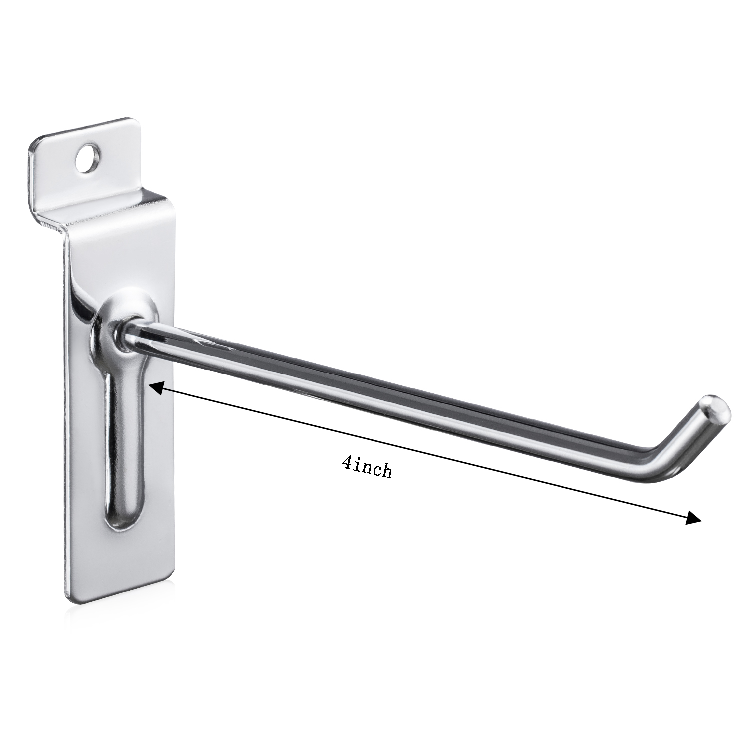 POLMART Supermarket Display Single Wire Slatwall Shelf Hook For Retail
