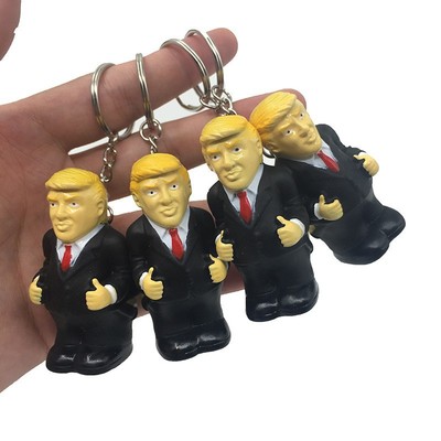 Оптовая цена, Заводской магазин, брелок с Дональдом Трампом, держатель для ключей, пустые брелоки, сжимаемая попка, сжималка, подарок