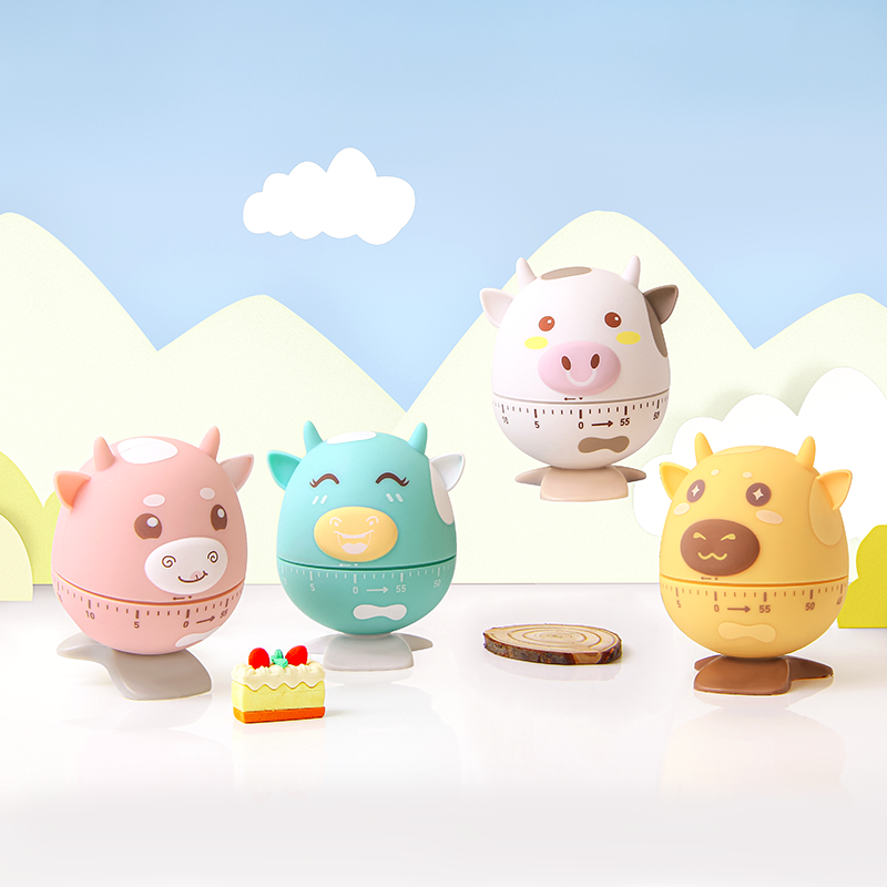 60 Minute Kitchen Timer Cute Animal Cow Countdown Timer Clock For Student