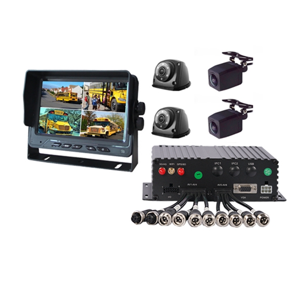 Высокое качество 4 канала 1080P hdd мобильный автомобильный dvr рекордер mdvr с GPS 3G 4G, Wi-Fi, RJ45 ADAS APC опционально
