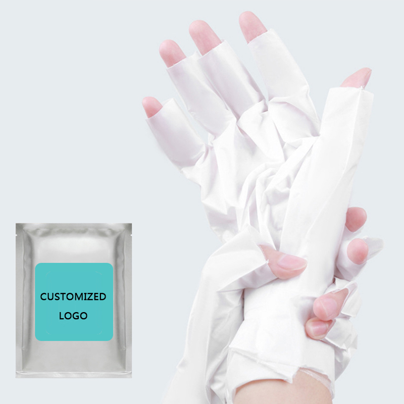 Private label Best Deep Nourishing Manicure Spa Organic Collagen Hand Mask gloves for Nail Salon