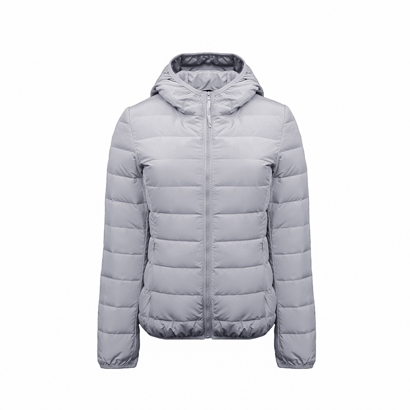 Fall/Winter New Design Hooded Slim Thin Women's Short Lightweight Down Jacket