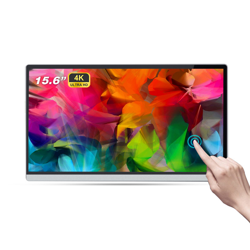 Высокая яркость full hd портативный сенсорный экран монитор 15,6 дюймов 4k портативный монитор IPS для ноутбука ПК