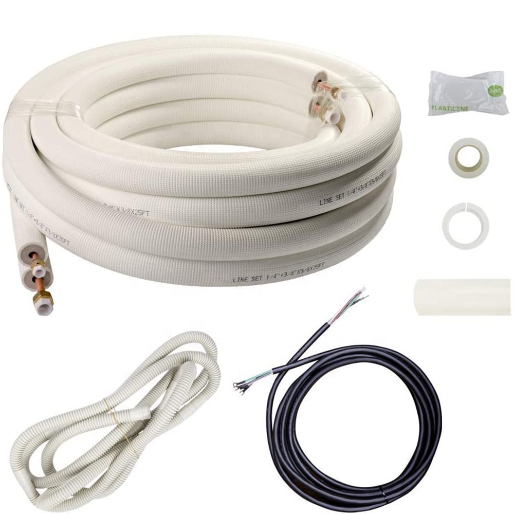 air conditioning pancake coil copper tube supply for air conditioner straight copper tube 99.9% cu Copper tube coper Pipe 