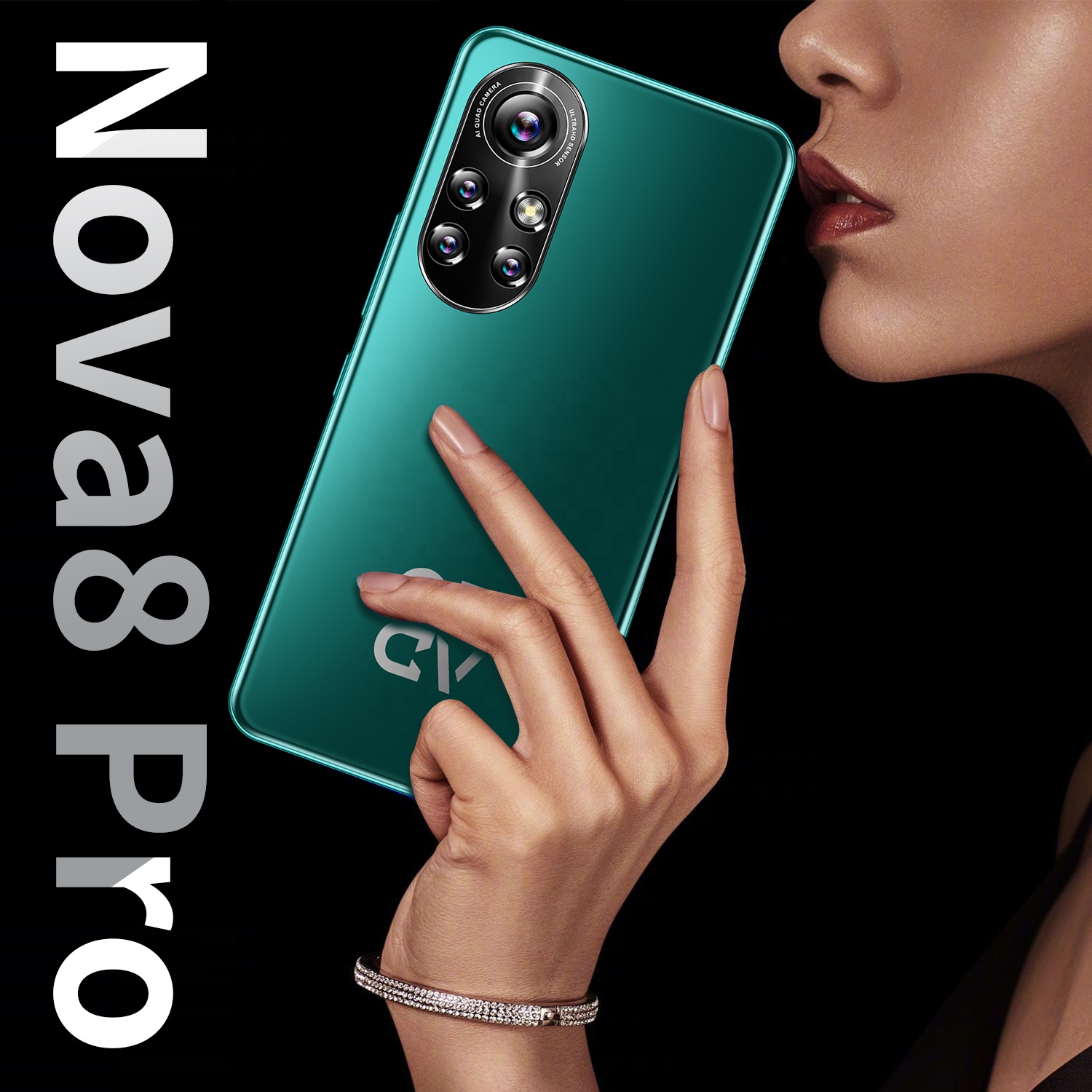 Горячая Распродажа, китайский смартфон nova8 pro, 6,1 дюймов, Android, 4G + 5G сеть, распознавание лица, разблокированные смартфоны