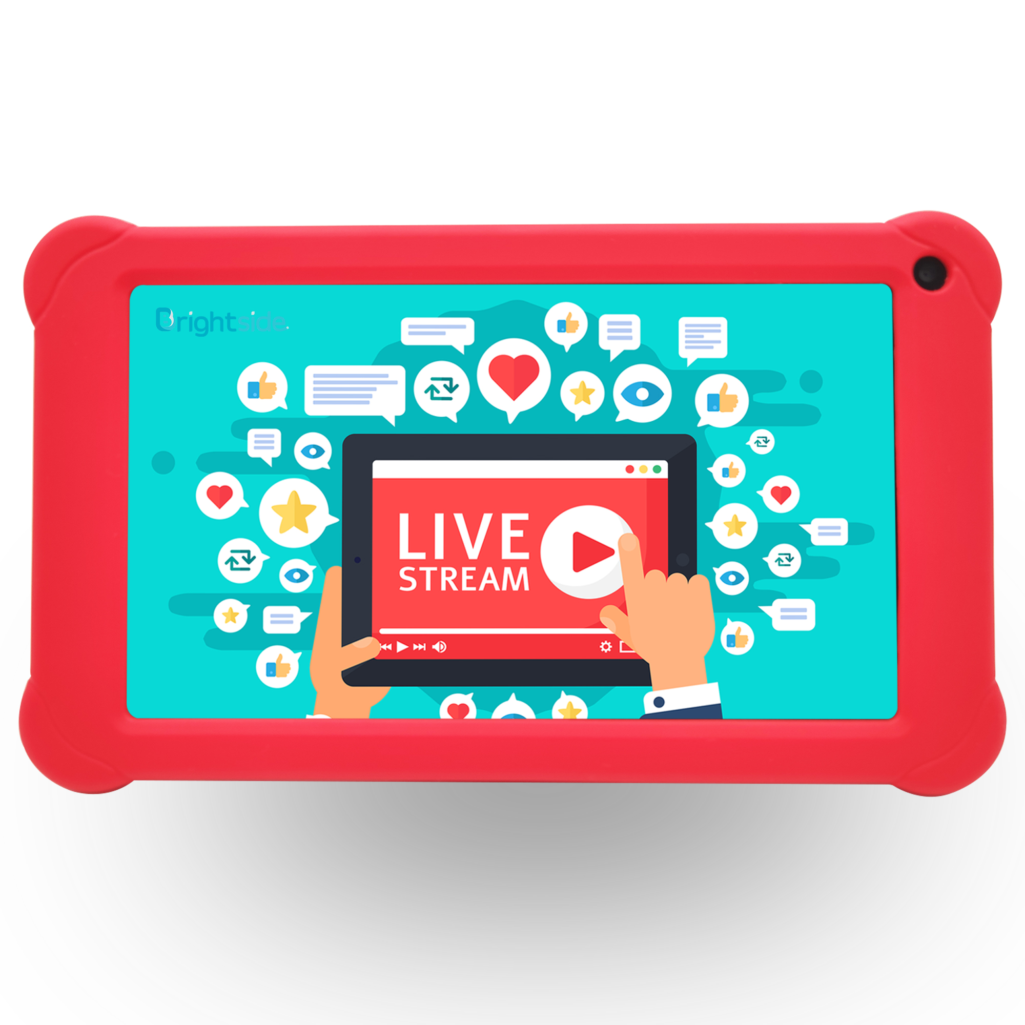 HD 1024*600 tablet for Kids education game with kid-proof case 7" Display Android small tablet pc 16 GB