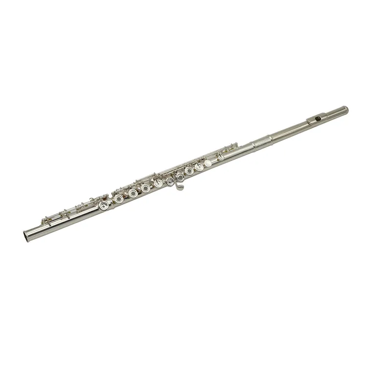 Wholesale Concert Performance Musical Instrument Nickel Silver Flute With sterling silver head
