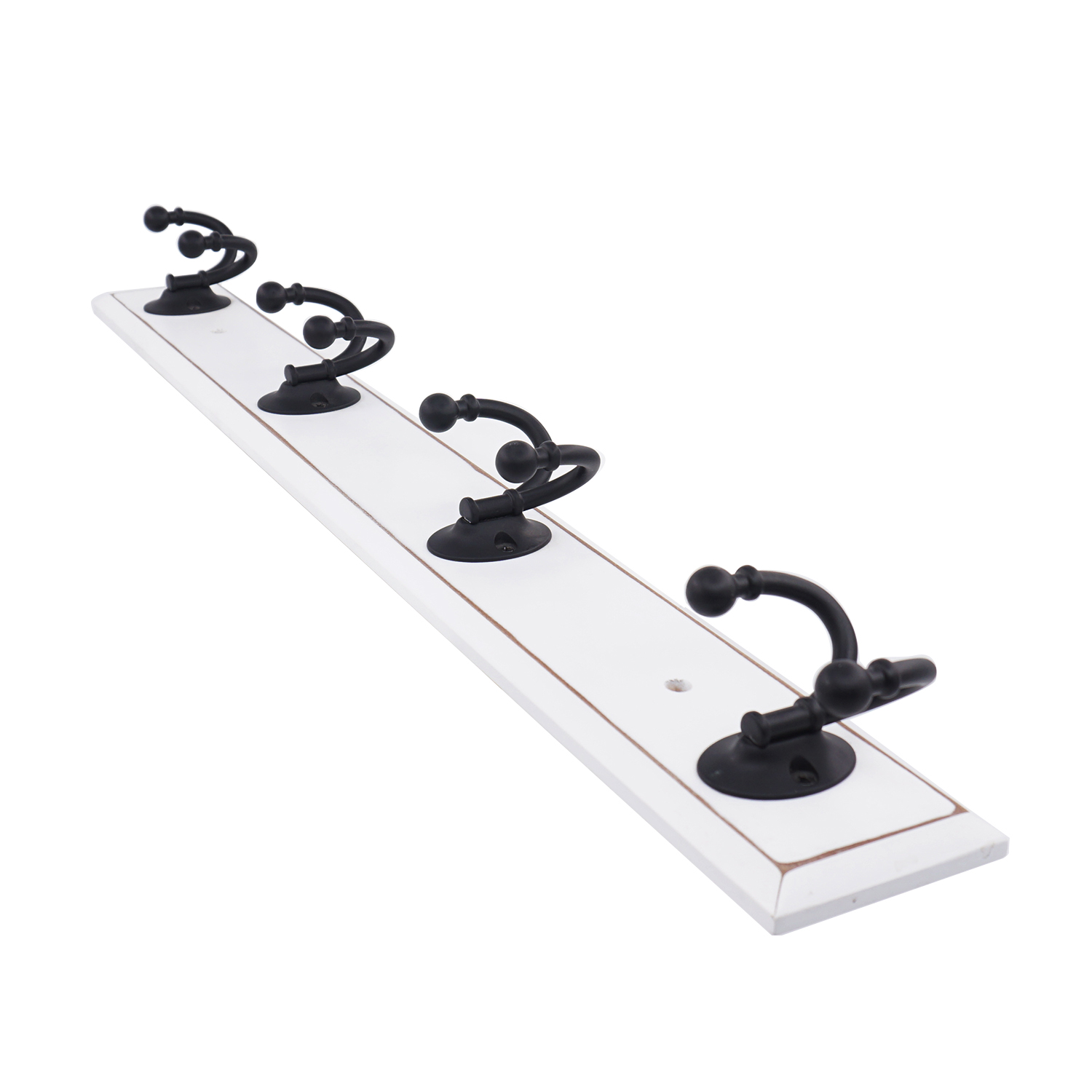 Perchero Luxury Antique Rustic Entryway Furniture Metal Hook Wooden Bar Clother Hanger Wall Mounted Hat Coat Organizer Rack