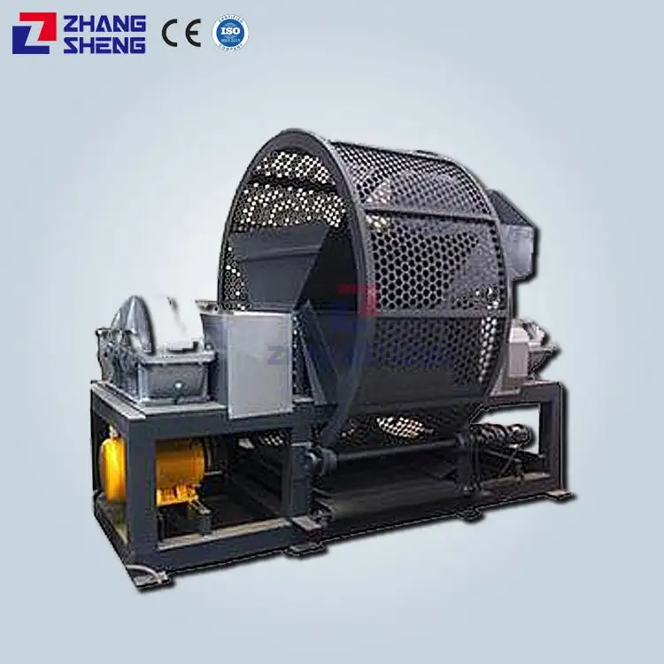 Automatic Waste Tire Recycle Crushers Shredding Rubber Machine Used Truck Tire Shredder Equipment