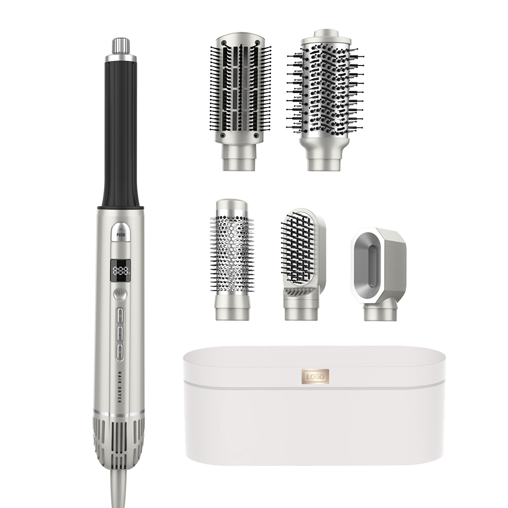 7 In 1 Hair Dryer Multi Negative Ion Hair Blow Dryer Hot Air Brush 7 In 1 Hair Styler