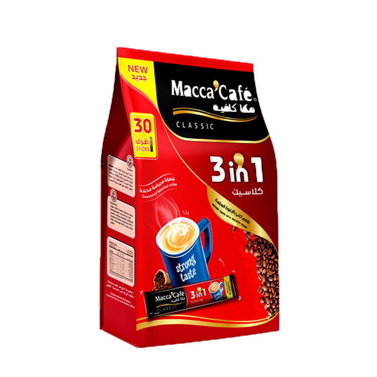 Высокое качество от производителя, импорт и экспорт, освежающий 3 в 1, Macca Cafe Classic, растворимый кофе 20 г, 30 саше, растворимый кофе