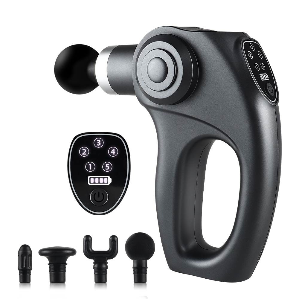 Custom logo gym sports massage gun electric fitness sports body muscle muscle massage rollor gun for men
