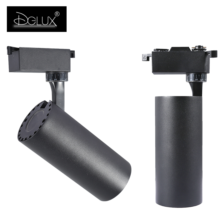 DGLUX дизайн пряжки хорошее качество белый регулируемый COB 18 27 36 Вт Светодиодный Трековый светильник
