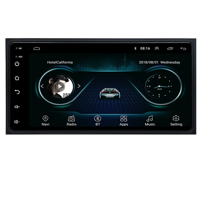 7 inch navigation car radio 2 din GPS car stereo radio android BT/WIFI/AUX/USB for Toyota