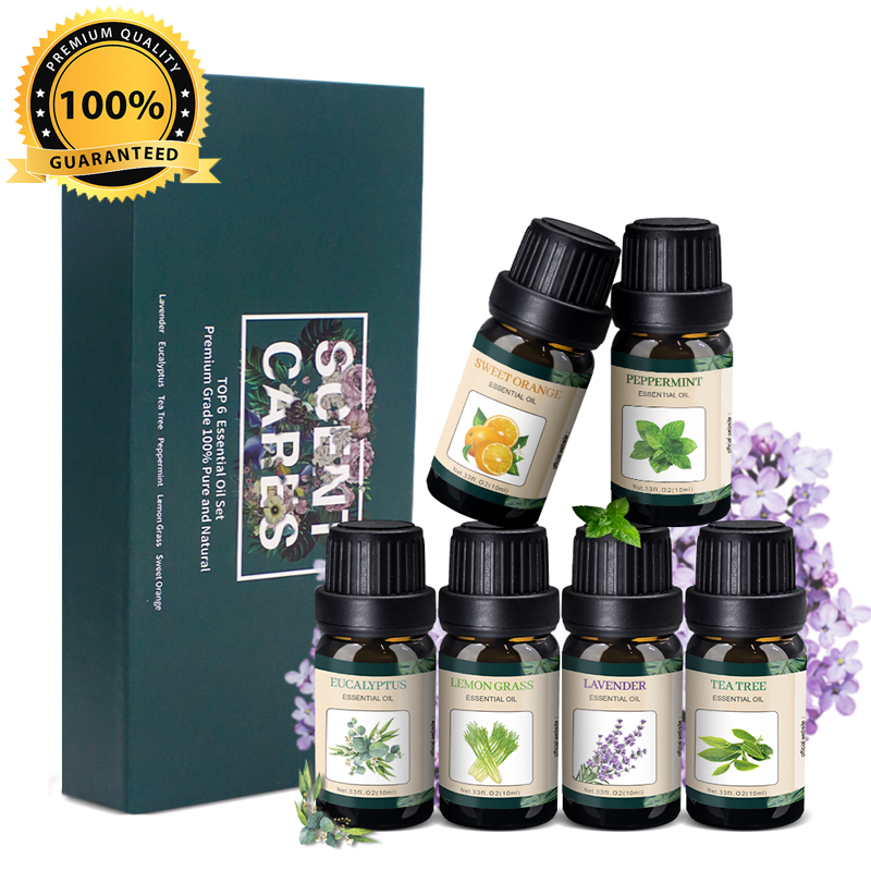 100% Natural Eucalyptus Peppermint Rosemary Tea Tree Rose Diffuser Pure Essential Oil  New  Set Wholesale