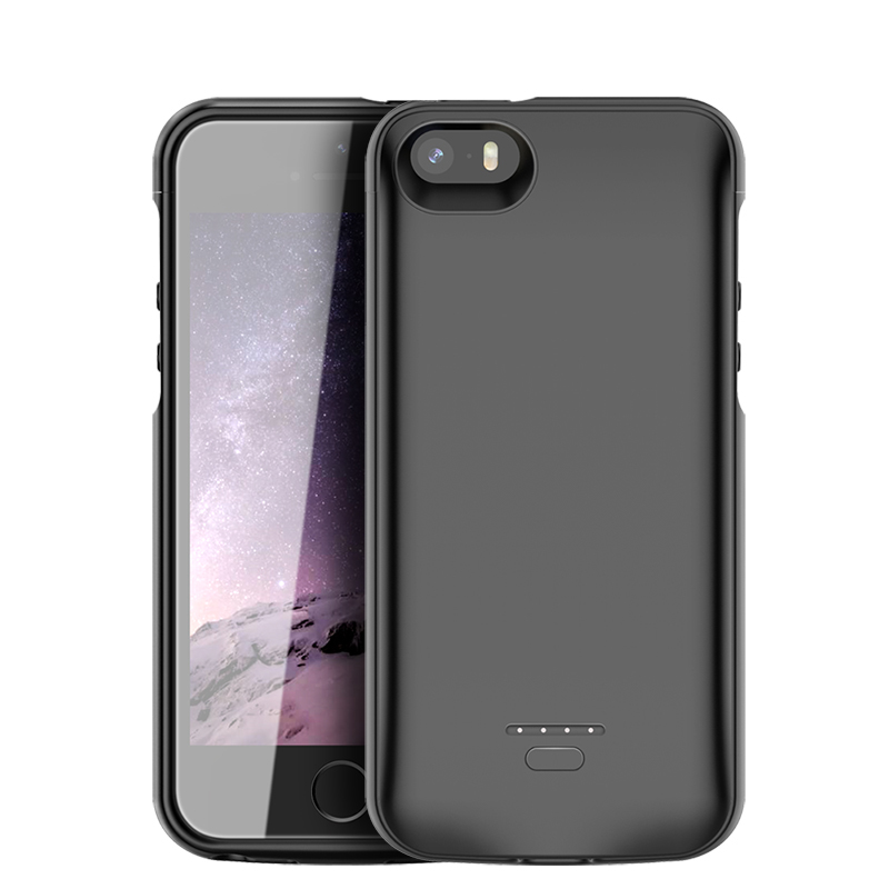 Ультратонкий умный чехол для зарядки аккумулятора для iphone 5 5s se, внешний аккумулятор для мобильного телефона