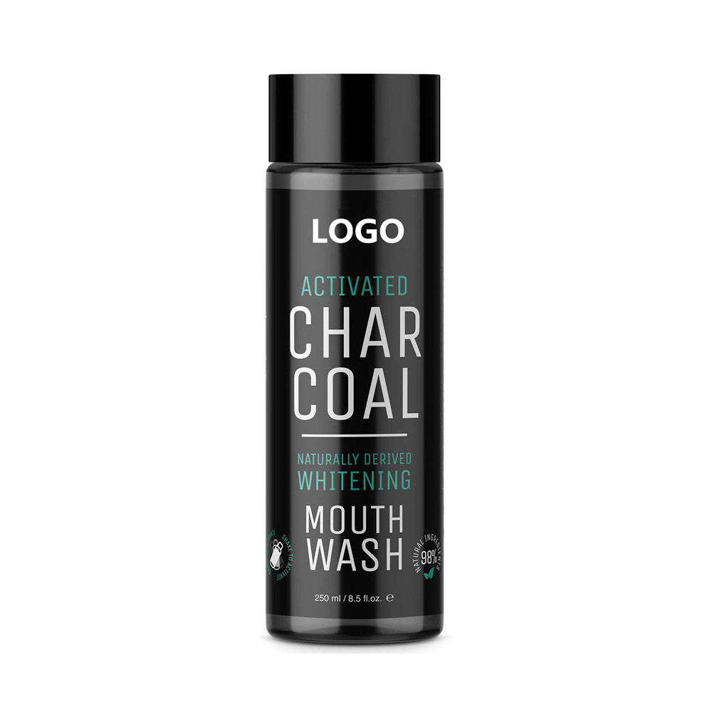 Private label teeth whitening organic activated bamboo charcoal mouthwash brands