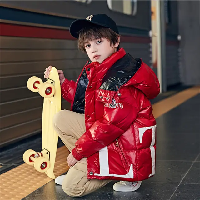 Korean style kids down jacket for boys and girls