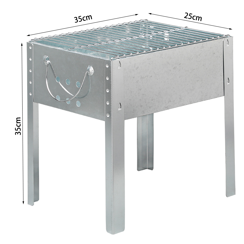 Outdoor Folding Camping Firing Equipment Stainless Steel Charcoal BBQ Grill