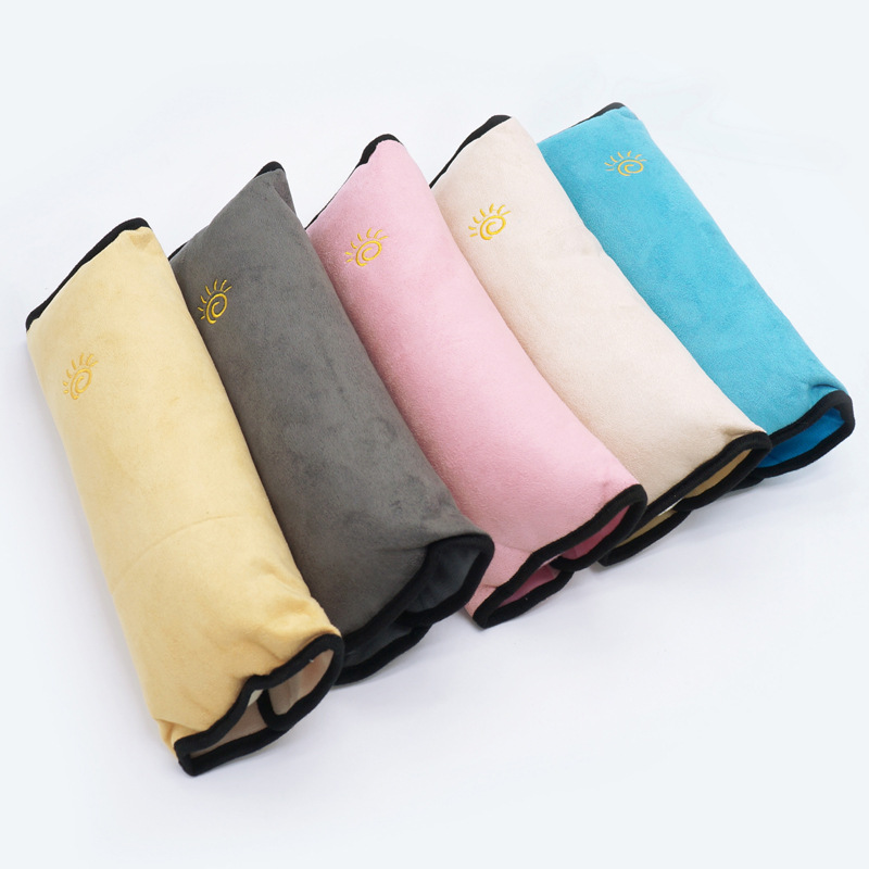Car seat belt headrest Suede children's shoulder pad Car short plush shoulder pad