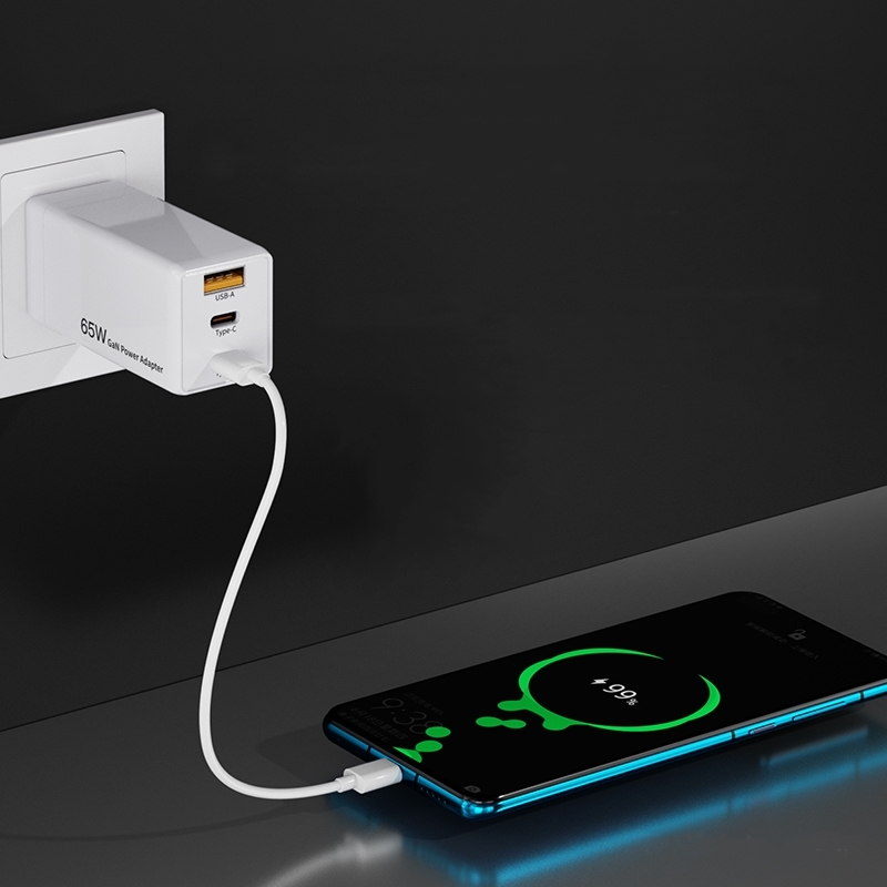 USB C зарядное устройство для MacBook Pro Air, RAVPower 65 Вт 2-портовое зарядное устройство PD Ган Быстрая зарядка настенное зарядное устройство, адаптер,