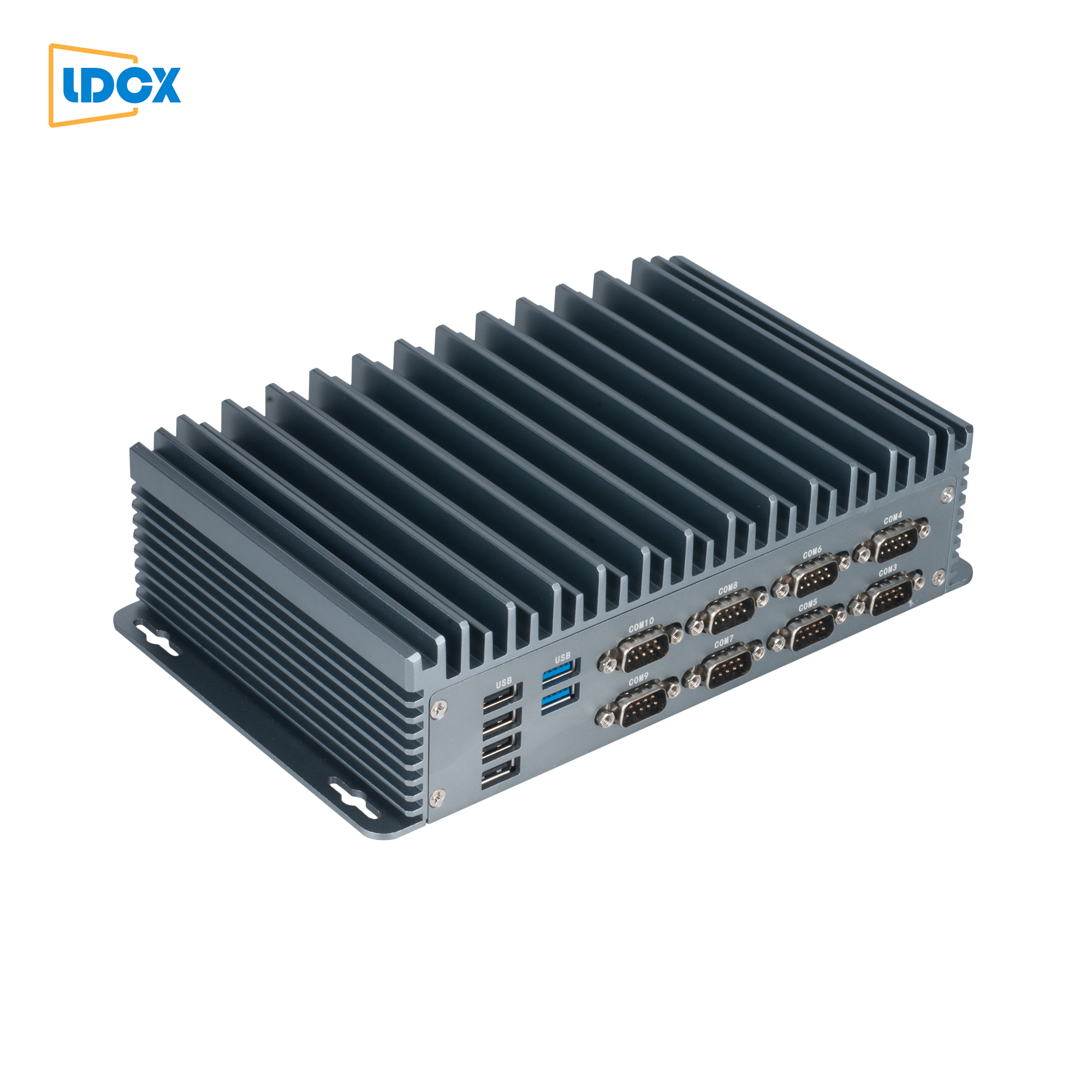 Четырехъядерный процессор LDCX J1900 IPC без вентиляторов работает на промышленном мини-ПК