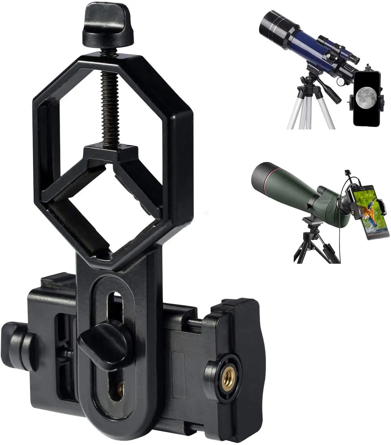 2025 Basic Smartphone Adapter Universal Mount for Outdoor Telescope Cell Phone Compatibility Binoculars Monocular Microscope