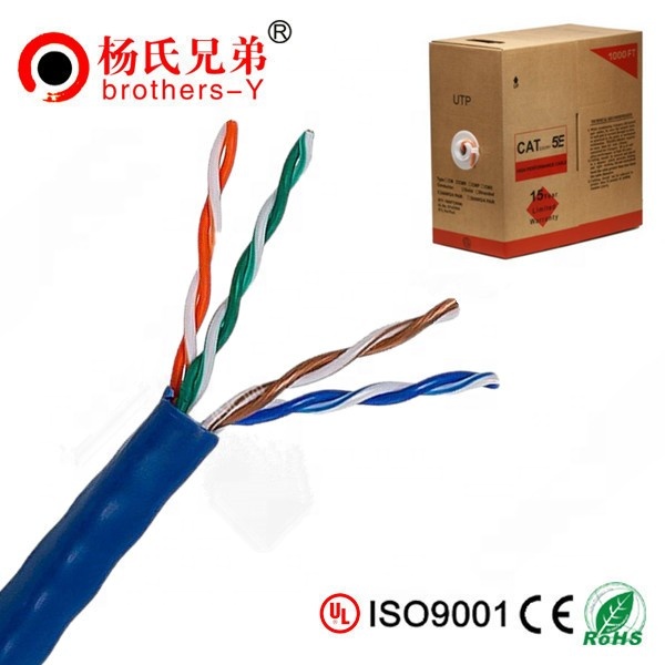 best price factory utp 4pairs cat 5e cable 305m cat5e communication cable