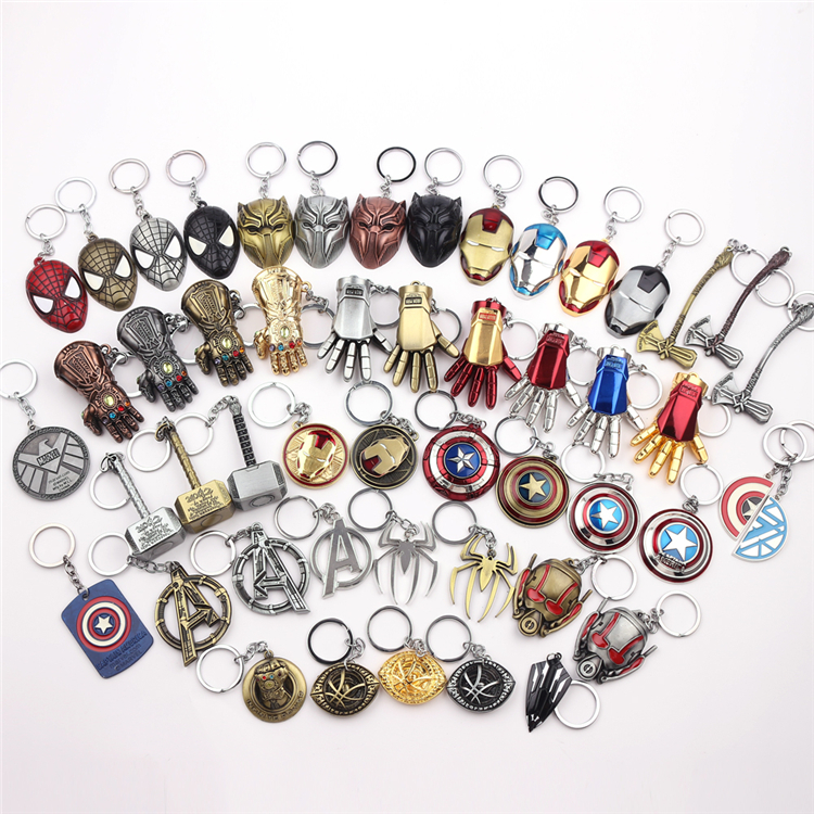 Лидер продаж, металлические брелки Marvel llaveros Avengersss высокого качества