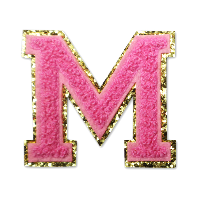 Customization Fashionable Design The Team Clothing Letter Patch Chenille Embroidered