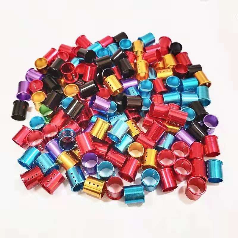 100pcs Packing Aluminum Pigeon Leg Rings Wholesale Customized Animal Aluminum Pigeon Quali Birds Leg Foot Ring for sale