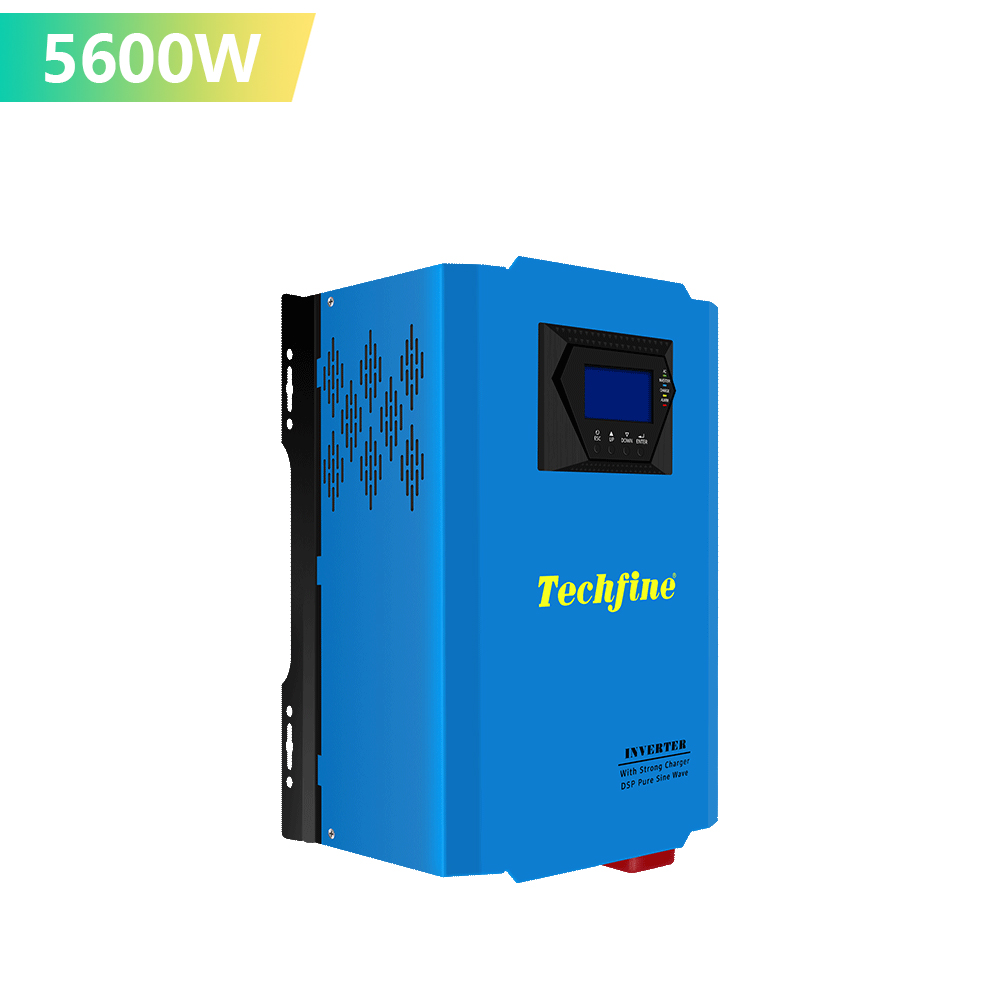 7KVA 5600W 48V LCD Солнечный низкочастотный инвертор 7000VA немодулированный синусоидальный сигнал