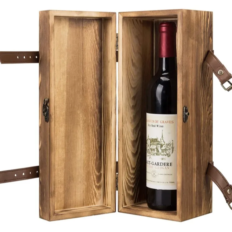 Hot Selling Wine Bottle Box Packaging High Quality Wine Set Gift Box Wooden Wine Boxes