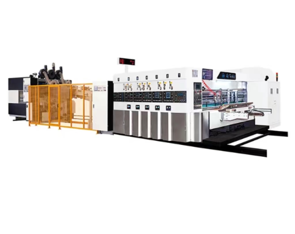 China manufacturer HS series carton packing box making machine linkage line printing slotting equipment