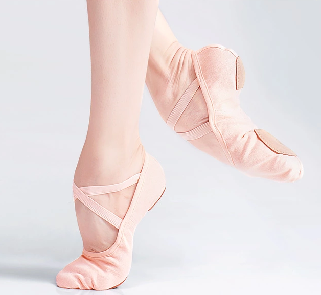 Elastic Canvas Ballet Slippers Dance Shoes for Women