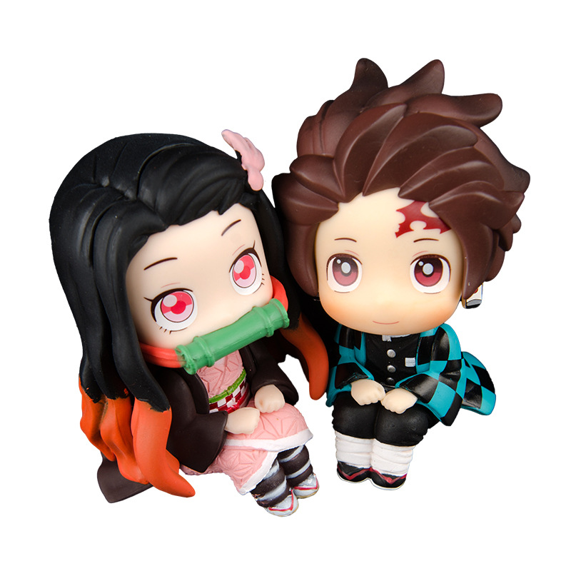 Новые Фигурки из аниме «рассекающий демонов» из ПВХ, игрушки Nezuko Tanjirou, милые фигурки героев киметасу, no Yaiba для детей