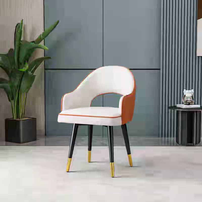 Dining chairs are luxurious, post-modern Nordic solid wood chairs, American family dining tables, stools and soft leather bags