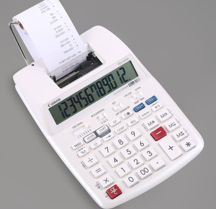 P23 paper output calculator bank accounting financial printing computer coding machine leather line coding Scientific calculator